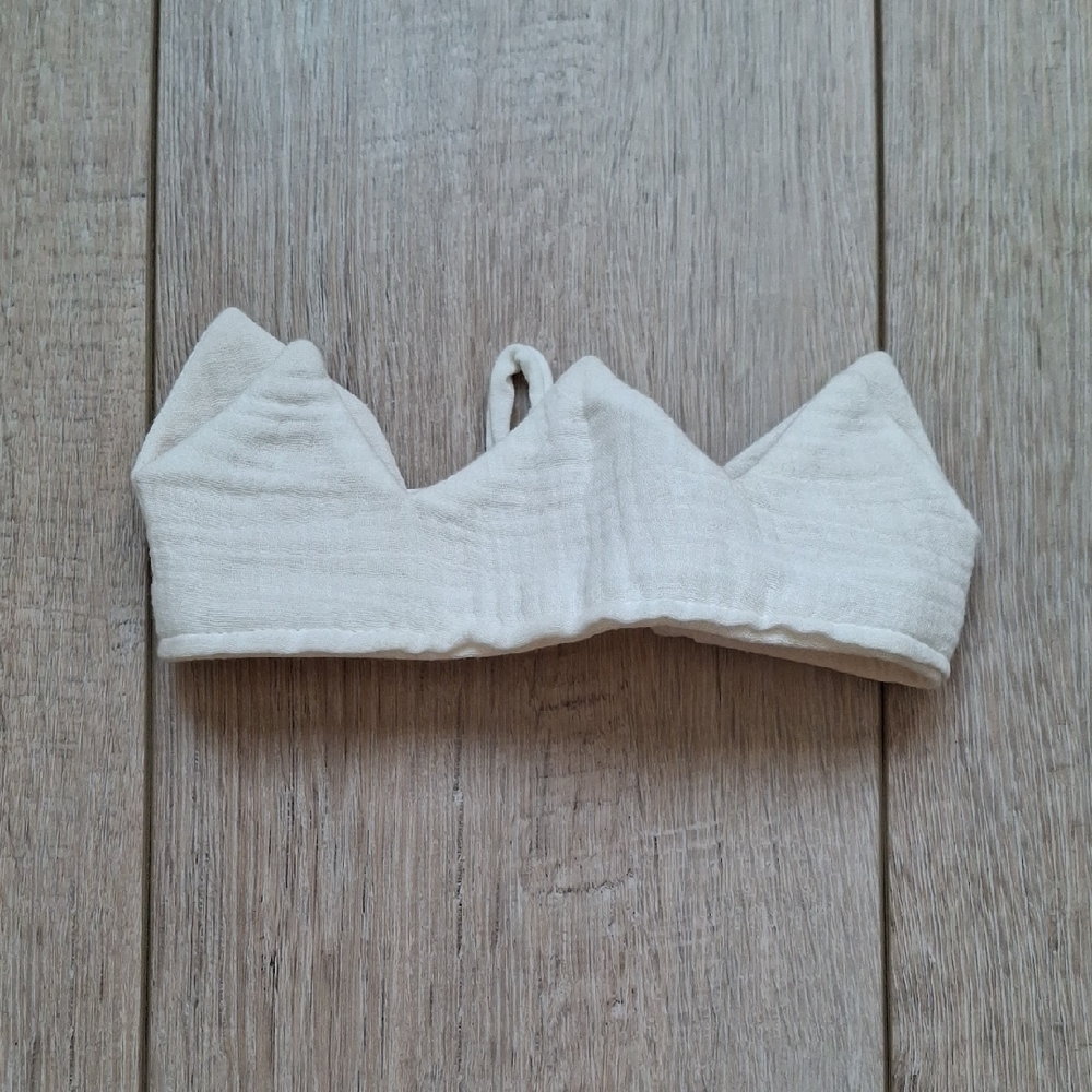 Handmade Baby Cream Crown Headband